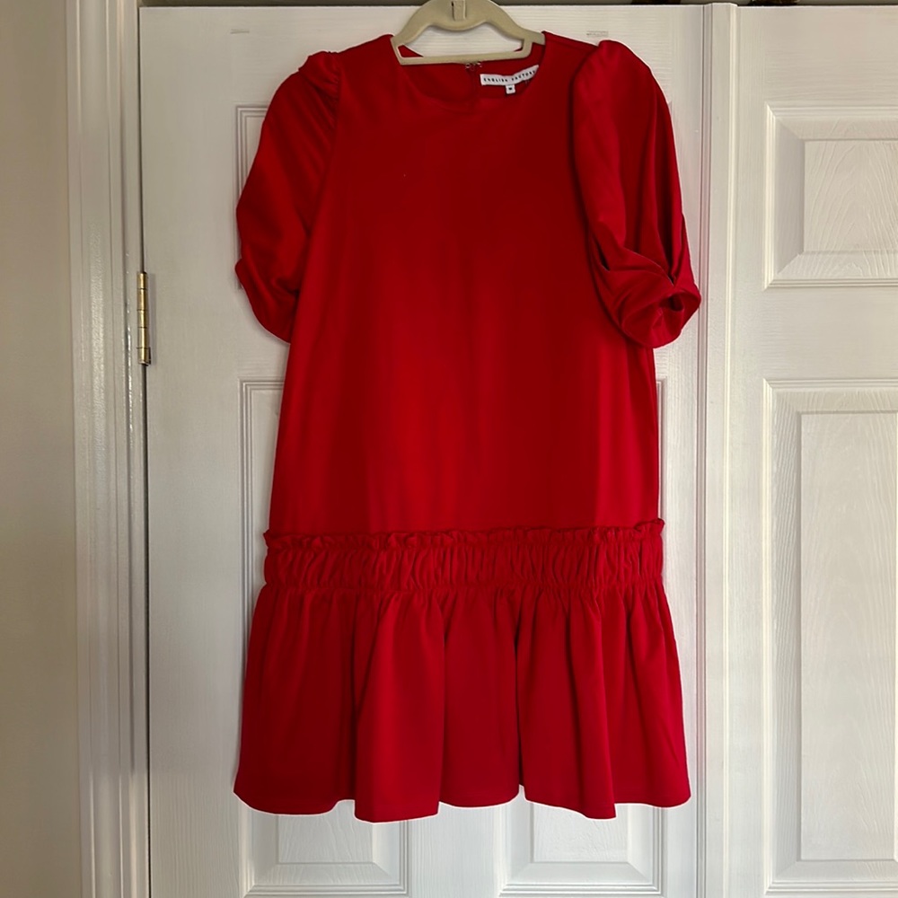 NWT English factory red mini dress (see photos for factory mark)